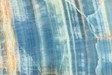 Polished Blue Calcite Slab - Argentina #264744-1